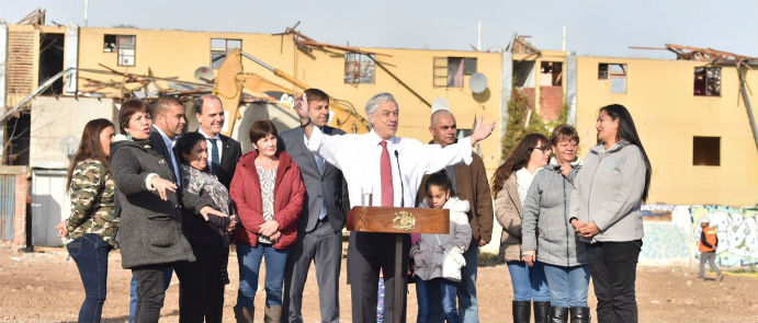 Presidente Piñera y ministro Cristián Monckeberg dan inicio a proyecto que le dará un nuevo rostro al sector de Bajos de Mena en Puente Alto