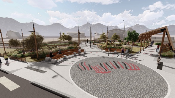 Minvu presentó propuesta de diseño participativo de Plaza Bernardo O’Higgins a comunidad de Puerto Williams
