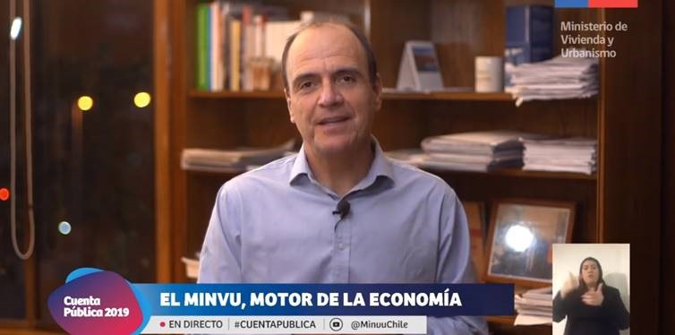 Ministro Monckeberg en Cuenta Pública 2019 del Minvu: “Ningún proyecto se detendrá por falta de financiamiento”