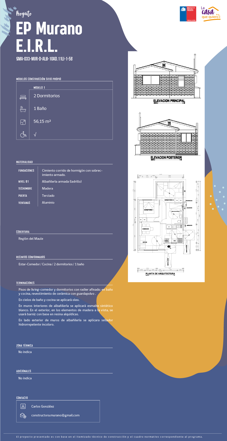 EP MURANO E.I.R.L. SMA-033