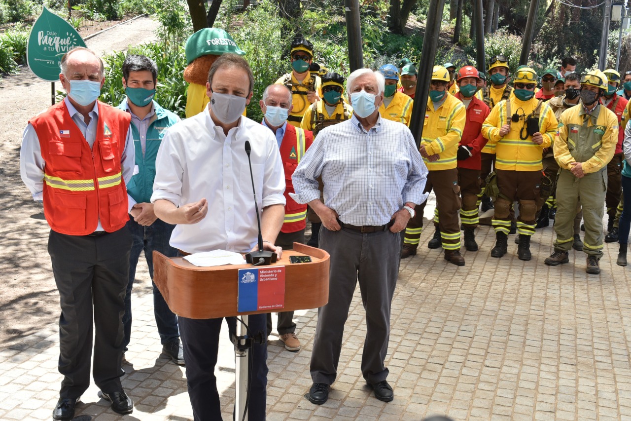 Minvu presenta Plan Preventivo de incendios en Parquemet