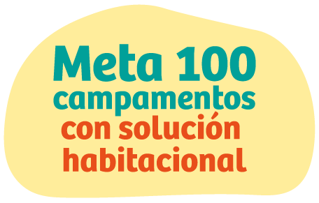 Meta 100 campamentos con solución habitacional