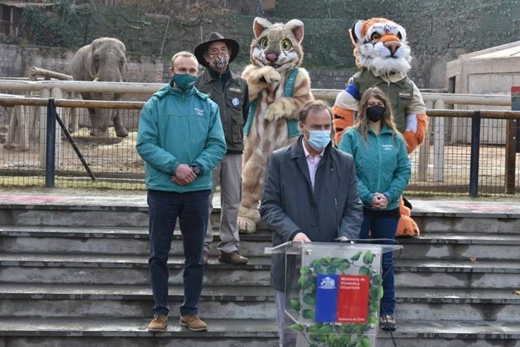 Ministro Felipe Ward anuncia la reapertura del Zoológico Nacional y el Buin Zoo con estrictos protocolos sanitarios
