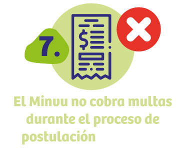 El Minvu no cobra multas durante el proceso de postulación y tampoco luego de obtener el subsidio