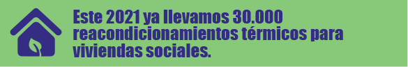 Este 2021 ya llevamos 30.000 reacondicionamientos térmicos para viviendas sociales.