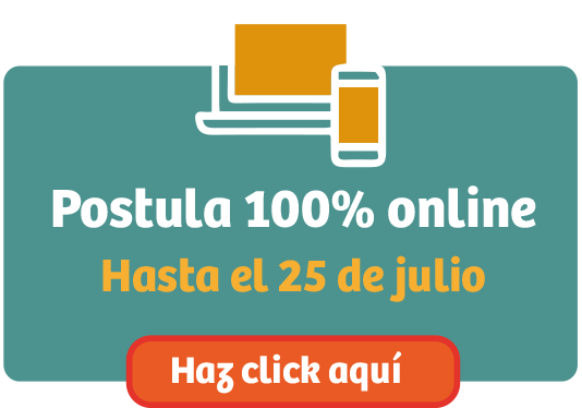 Postula 100% online Hasta el 25 de julio