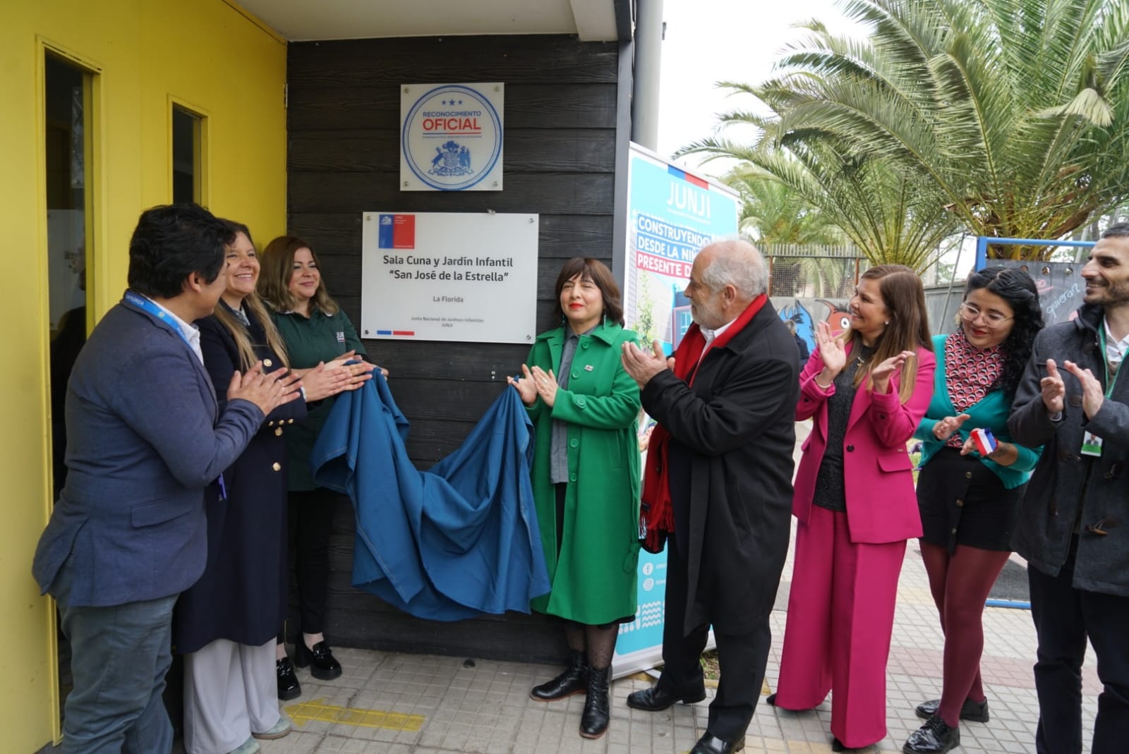 Con la presencia del ministro Carlos Montes la JUNJI inauguró un nuevo jardín infantil en La Florida