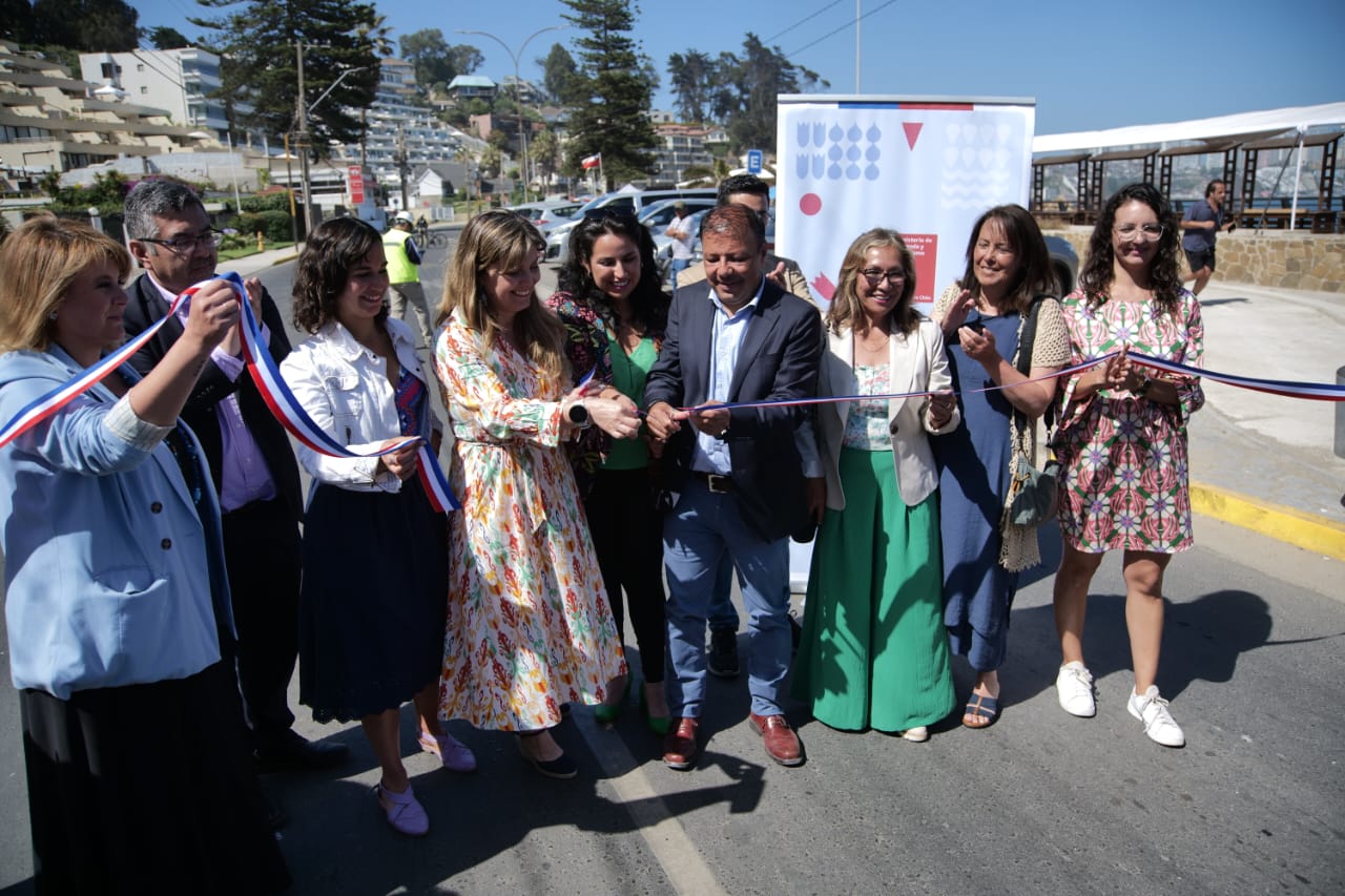 Minvu inaugura primera etapa de proyecto que modernizará el camino costero entre Concón y Reñaca