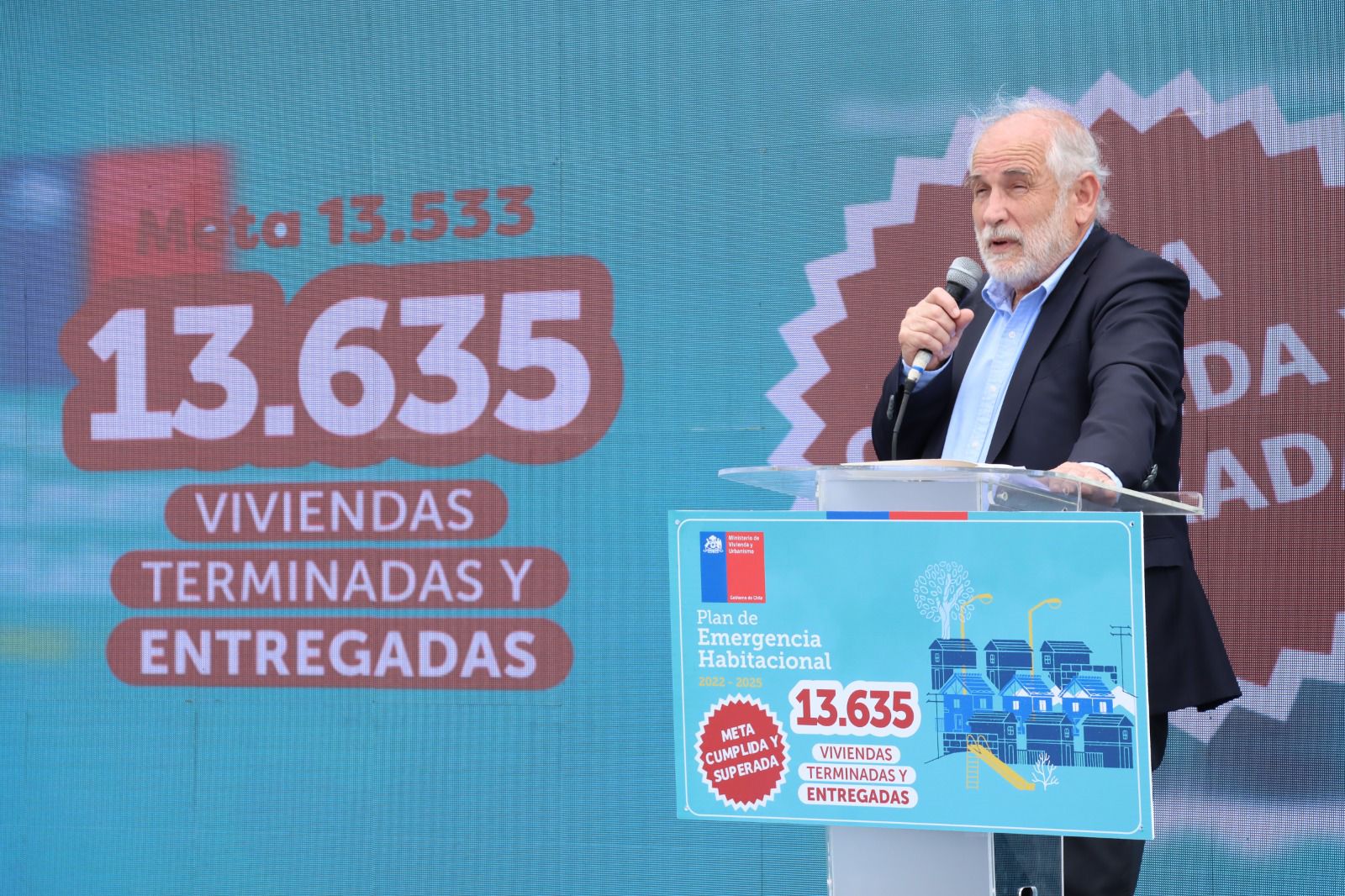 Ministro Montes anuncia que La Araucanía es la segunda región en superar la meta del Plan de Emergencia Habitacional
