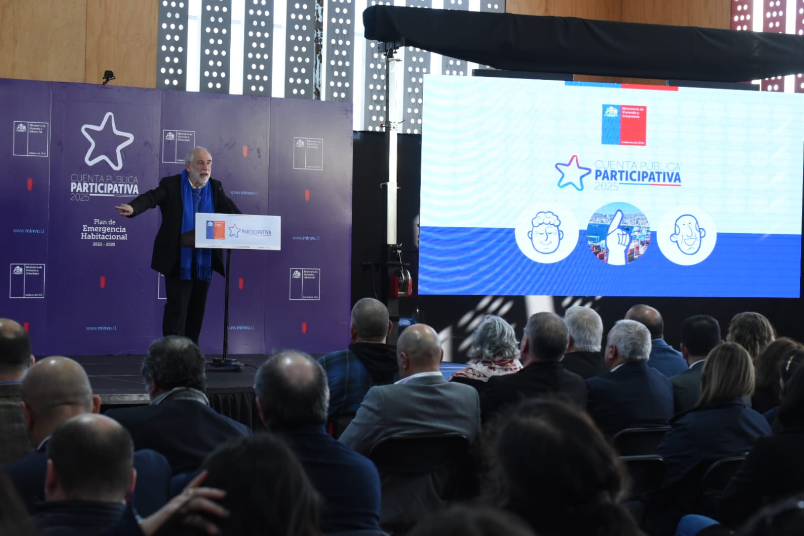 Ministro Montes encabeza su última cuenta pública con anuncio de proyecto de ley para renovar Plan de Emergencia Habitacional por 4 años más