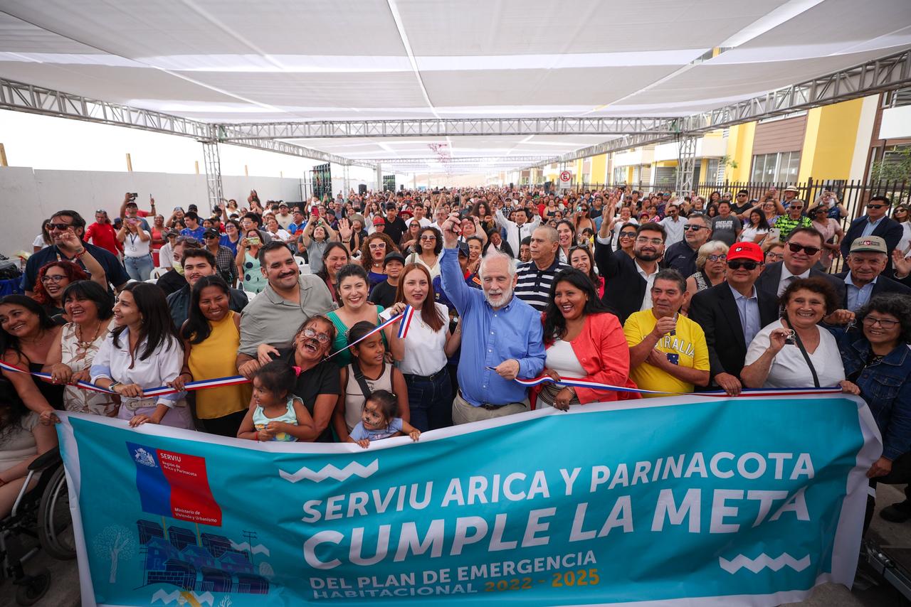 Minvu cumple la meta del Plan de Emergencia Habitacional en la región de Arica y Parinacota