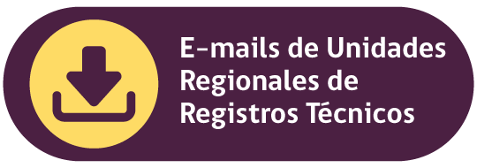 E-mails de Unidades Regionales de Registros Técnicos