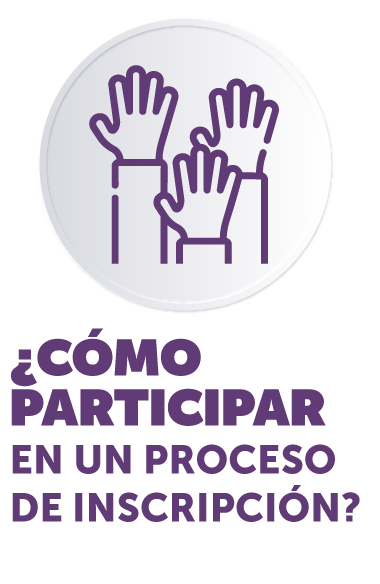 ¿CÓMO PARTICIPAR EN UN PROCESO DE INSCRIPCIÓN? 

